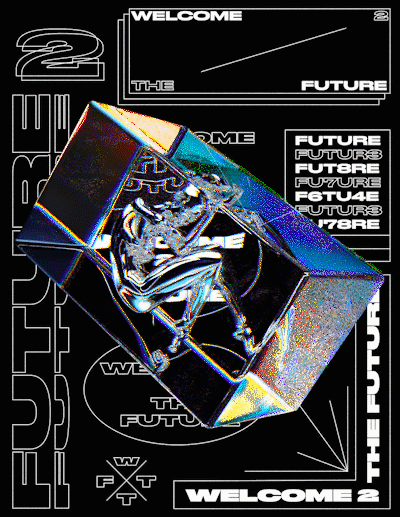 Liquid chrome artwork: welcome to the future